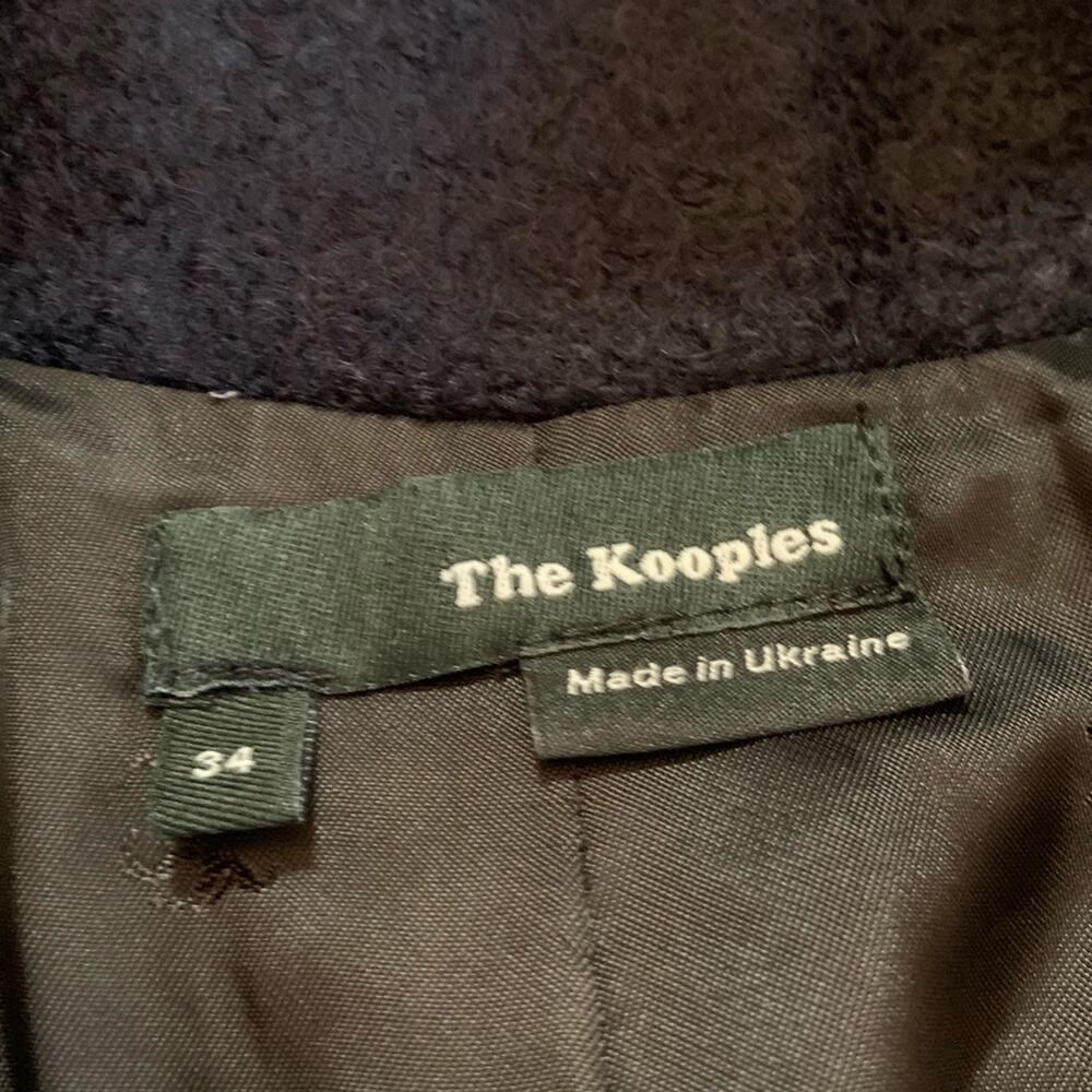 The Kooples navy blue wool blend moto biker coat size 34 or Extra Small XS - Picture 11 of 16